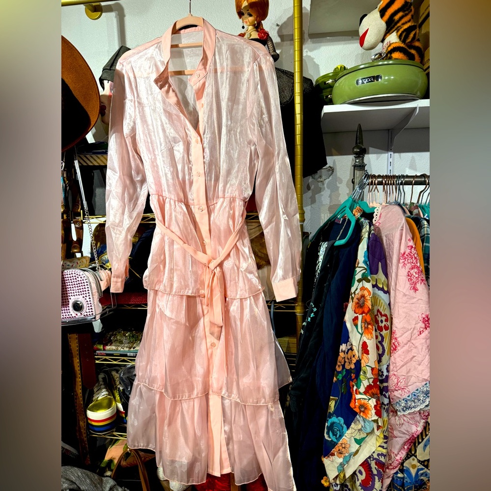 235 // WoWo Fashion Pretty in Pink dress // L